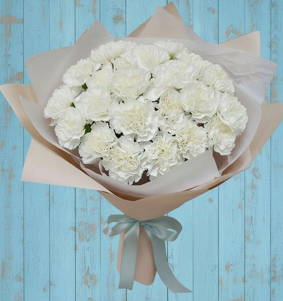 Букет цветов из: Гвоздики в Корфовский