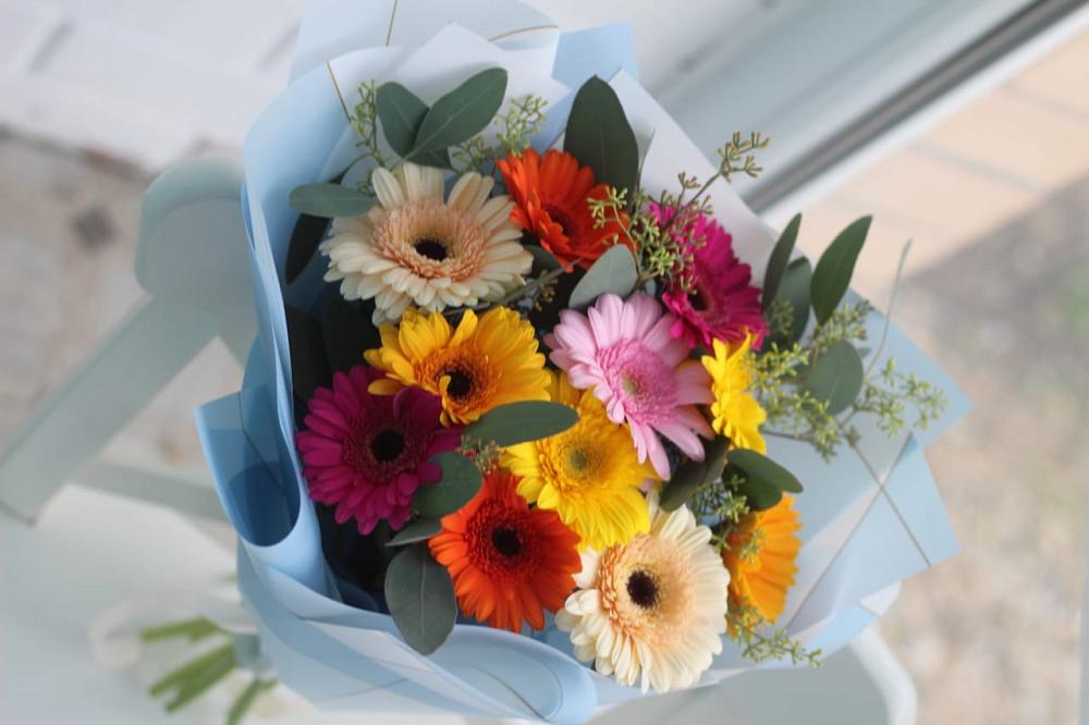 Букет цветов из: Герберы в Корфовский