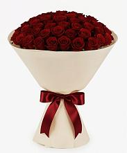 Букет 101 Бордовая роза Блэк Бакарра в Корфовский