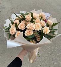 Букет Кремовые розы Латте в Корфовский