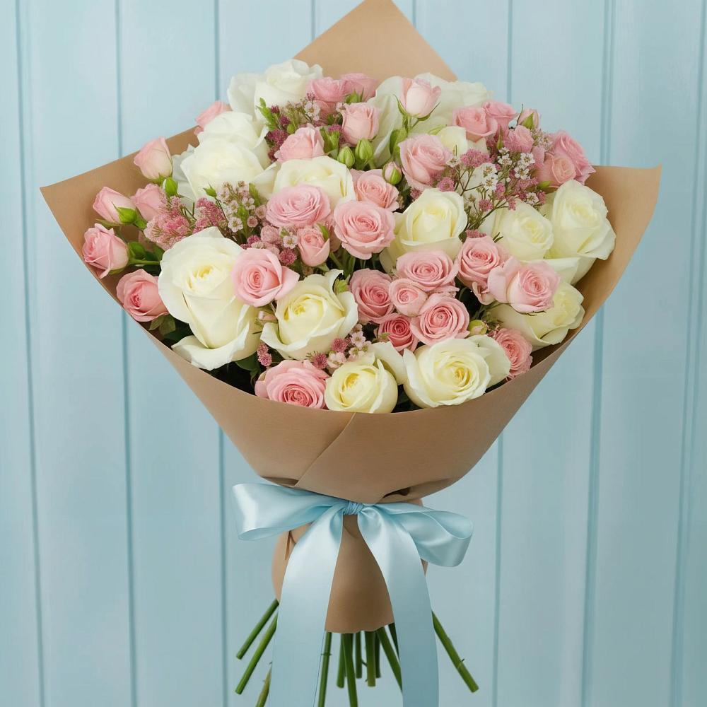 Букет цветов из: Розы в Корфовский