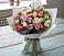Букет цветов из: Розы, Лизиантусы и Гвоздики в Корфовский