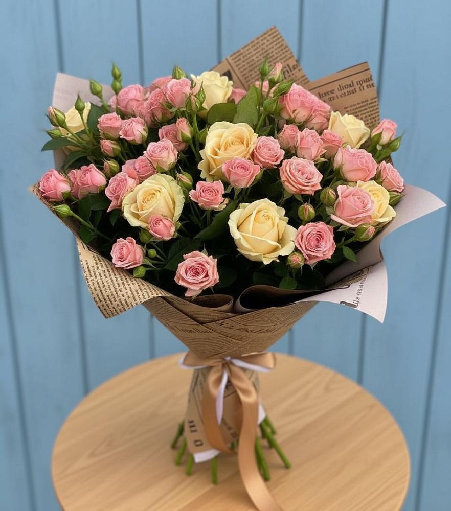 Букет цветов из: Розы в Корфовский