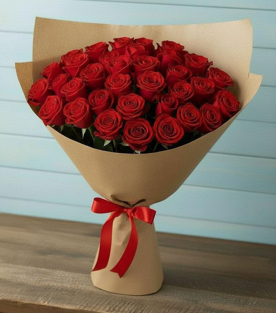 Букет Красные розы Милано в Корфовский