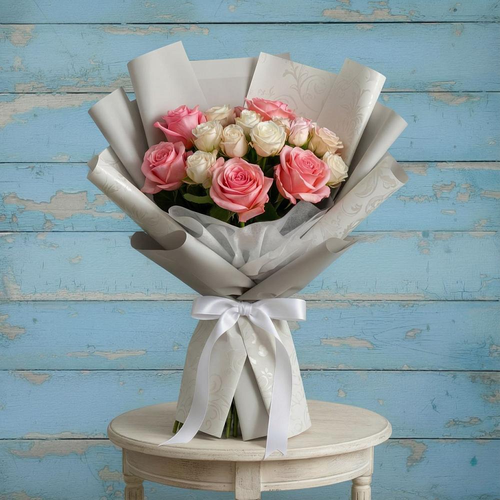 Букет цветов из: Розы в Корфовский