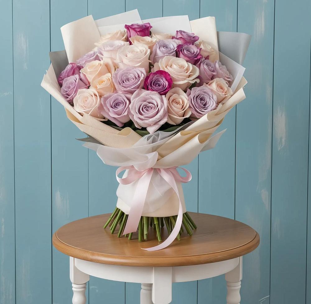 Букет цветов из: Розы в Корфовский