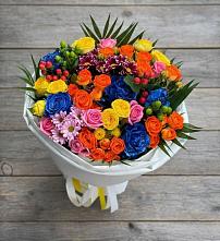 Букет цветов из:  Розы и Хризантемы в Корфовский