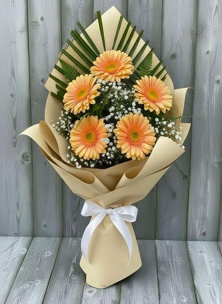 Букет цветов из: Герберы в Корфовский