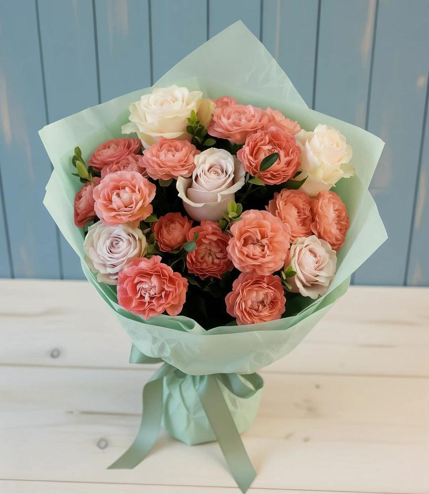 Букет цветов из: Розы в Корфовский