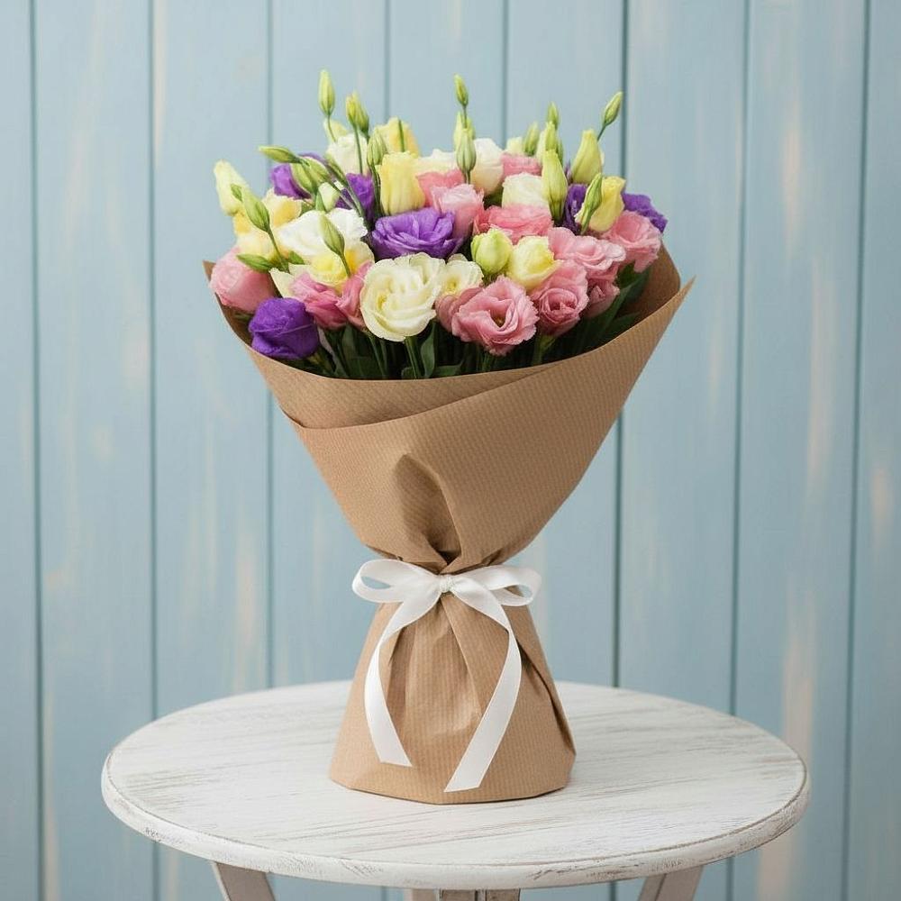 Букет цветов из: Лизиантусы в Корфовский