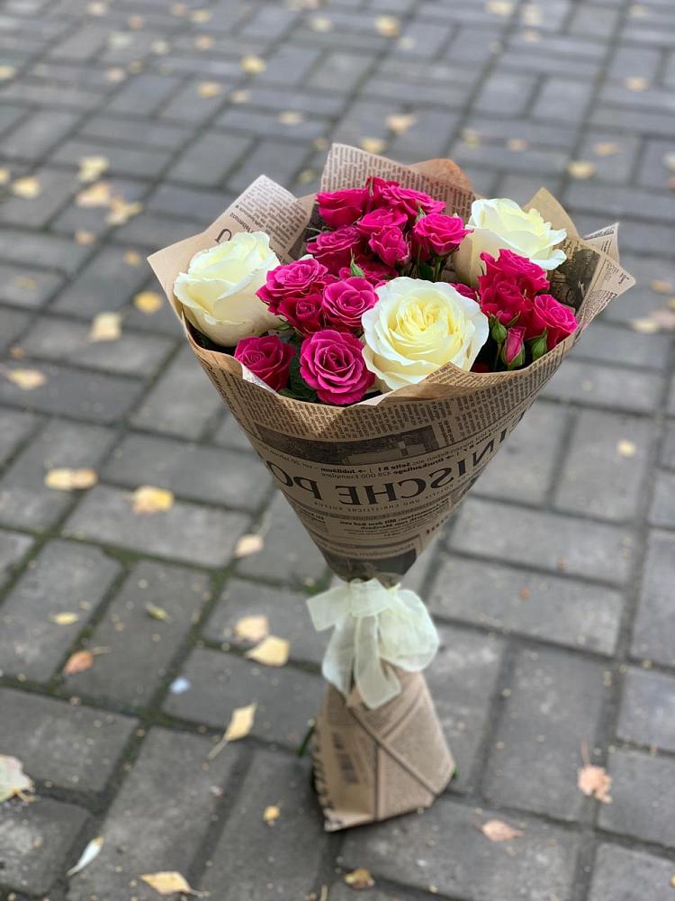 Букет цветов из: Розы в Корфовский