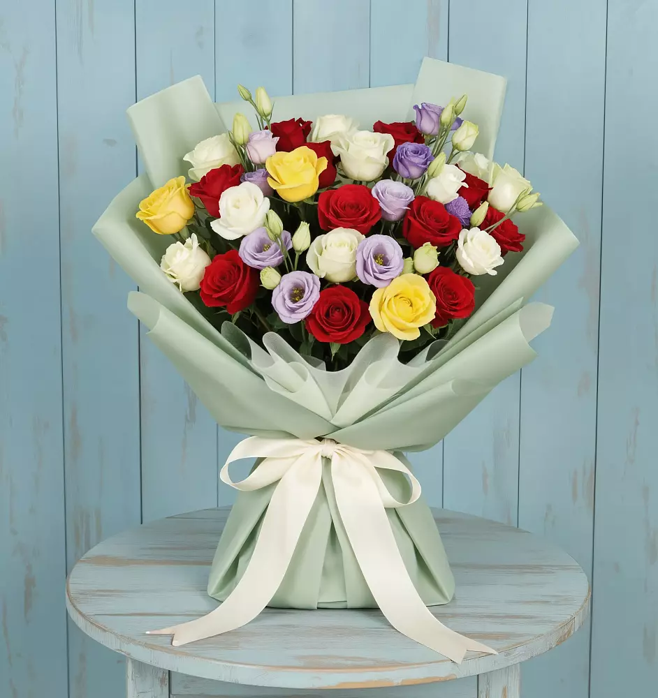 Букет цветов из: Розы в Корфовский