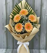 Букет цветов из:  Герберы в Корфовский