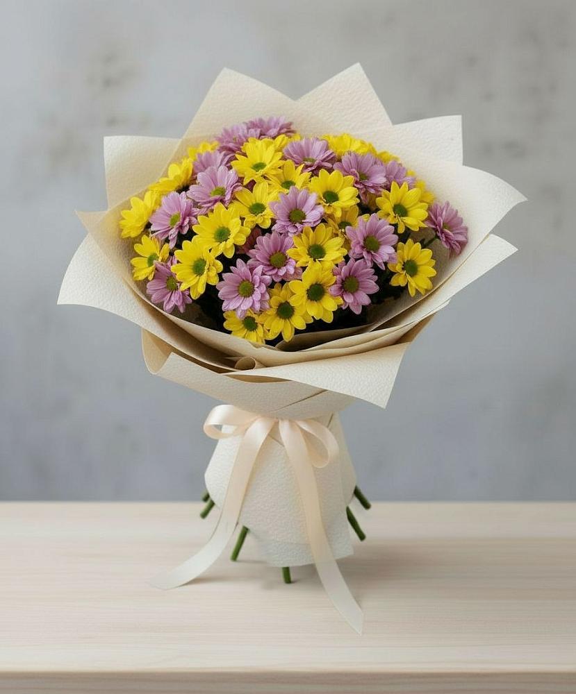 Букет цветов из: Хризантемы в Корфовский