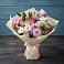 Букет цветов из: Хризантемы, Альстромерии и Розы в Корфовский